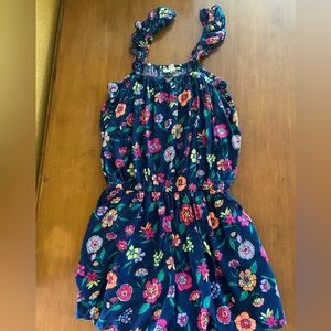 GUC Tucker and Tate floral romper girls size L (10/12)